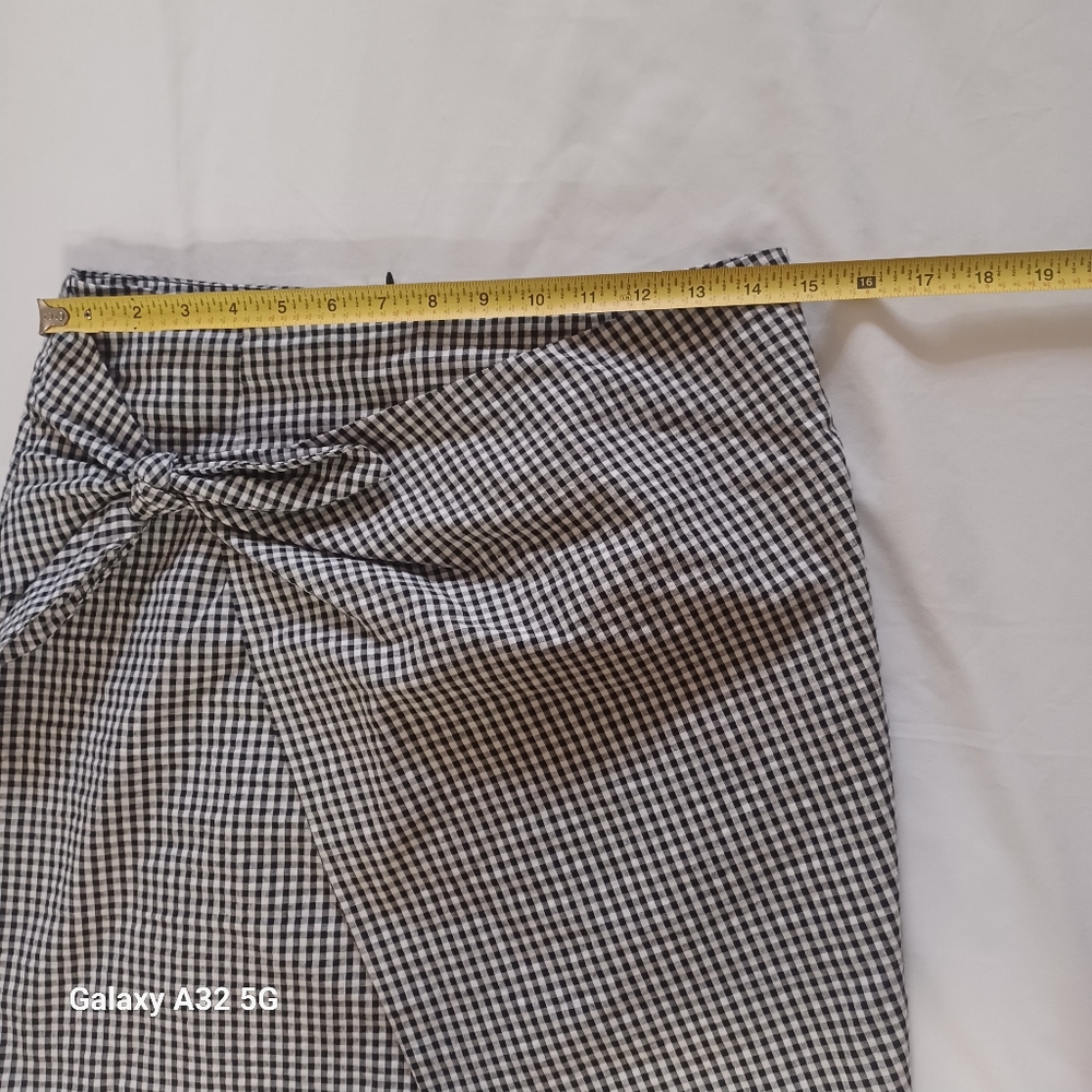 Soprano Women Size M Black and White Gingham Mini Skirt - Picture 9 of 12
